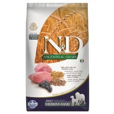 N&D ADULT MEDIUM & MAXI Lamb & Blueberry 12 kg