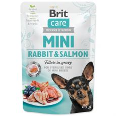 Kapsička BRIT Care Mini Rabbit & Salmon fillets in gravy 85g