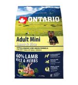 ONTARIO Dog Adult Mini Lamb & Rice 0,75kg