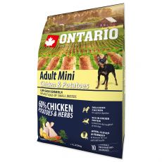 ONTARIO Adult Mini Chicken & Potatoes & Herbs 0,75kg