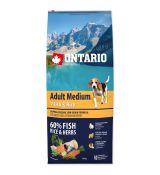 ONTARIO Adult Medium Fish & Rice 0,75 kg