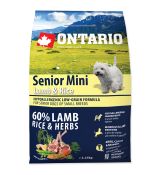 ONTARIO Senior Mini Lamb & Rice 0,75kg