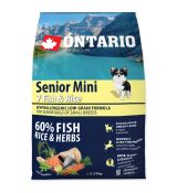 ONTARIO Senior Mini Fish & Rice 2,25 kg