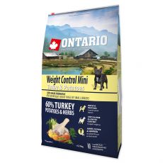 ONTARIO Mini Weight Control Turkey & Potatoes 2,25kg