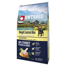 ONTARIO Mini Weight Control Turkey & Potatoes 6,5kg