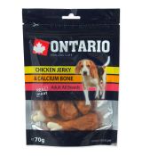 Snack ONTARIO Dog Chicken Jerky + Calcium 70g