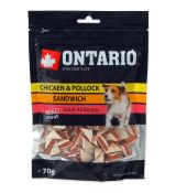 Snack ONTARIO Dog Chicken Jerky Sandwich 70g