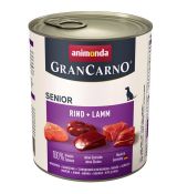 Konzerva GranCarno Senior hovädzie mäso a jahňa - 400g