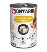 Konzerva ONTARIO Cat Chicken, Rabbit, Salmon Oil 400g