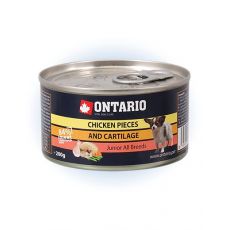 Ontario konzerva Junior Chicken Pieces and Cartilage 200g