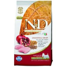 N&D dog AG adult mini, chicken, spelt, oats & pomegranate 800g