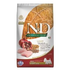 N&D dog AG adult mini, light, chicken, spelt, oats & pomegranate 2,5 kg