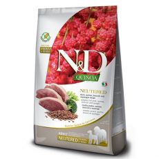 Farmina N&D dog QUINOA (GF) adult medium & maxi, neutered duck, broccoli & asparagus 12 kg