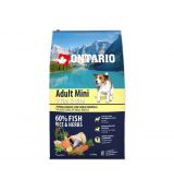 ONTARIO Dog Adult Mini Fish & Rice 6.5kg