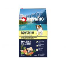 ONTARIO Dog Adult Mini Fish & Rice 6.5kg