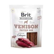 BRIT meaty jerky VENISON protein bar 80g.