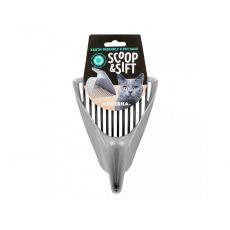 SCOOP & SIFT lopatka plastová 13,2x15,4cm šedá