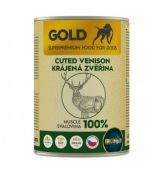 IRONpet Gold Dog Zverina krájaná svalovina, konzerva 400 g