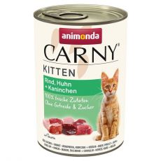 Animonda Carny Kitten 400g hovädzie, kuracie a králičie