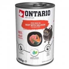Ontario BEEF with salmon for adult cats 400g