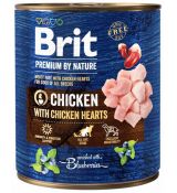 Brit Premium Dog by Nature konz Chicken & Hearts 800g