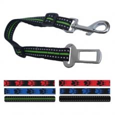 Vodítko CAR popruh do auta cierny 48 - 75 cm