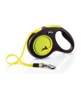 Flexi New Neon páska M 5 m max. 20 kg žlté