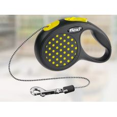 Voditko Flexi Design lanko M 5m zlte